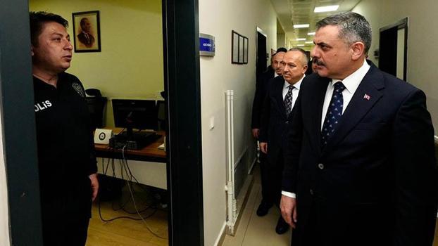 Bakan Çiftçi, polis merkezi amirliğini ziyaret etti