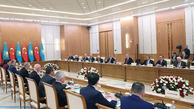 Cumhurbaşkanı Erdoğan, Türkiye-Kazakistan Yüksek Düzeyli Stratejik İşbirliği Konseyi Altıncı Toplantısı'na başkanlık etti