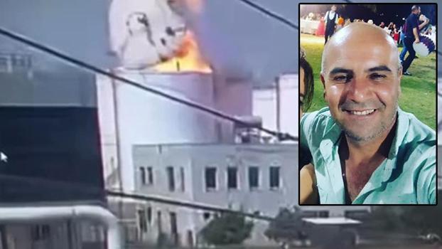 Mersin'de akaryakıt tankında çıkan yangında ölen işçi toprağa verildi