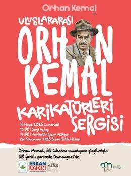 ‘Uluslararası Orhan Kemal Karikatürleri Sergisi’ sanatseverlerle buluşuyor