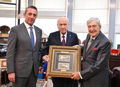 Bahçeli, Rahmi Koç ile Ali Koç'u kabul etti
