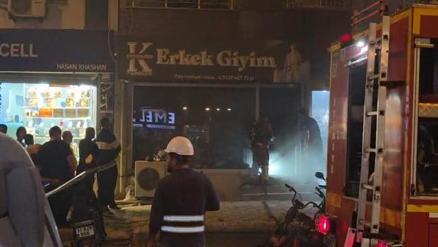 Hatay'da iş yeri yangını