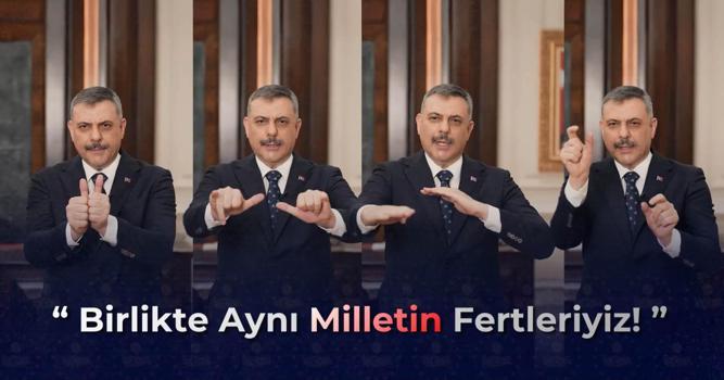 Bakan Çiftçi'den işaret diliyle 'Engelliler Haftası' mesajı