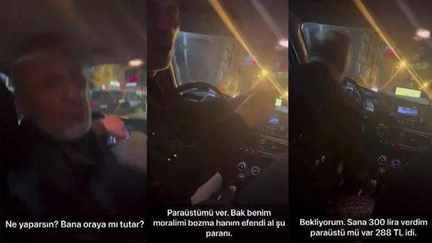 Bahçelievler'de kadın yolcuyla 'ücret farkı' tartışması yaşayan taksi şoförü: Benim ekmeğimle oynuyor