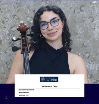 BUÜ’lü müzikolog, Oxford’a kabul edilen ilk Türk oldu