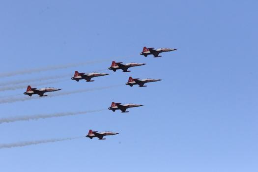 SOLOTÜRK ve Türk Yıldızları’ndan Samsun’da prova uçuşu