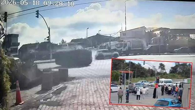 Arnavutköy’de zincirleme kaza kamerada: 1’i ağır 5 yaralı