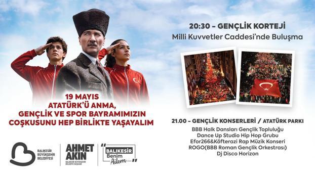 Balıkesir'de gençler 'Gençlik Korteji'nde buluşacak