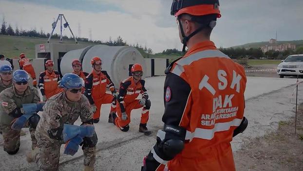 TSK İnsani Yardım Tugay Komutanlığı'ndan arama kurtarma tatbikatı
