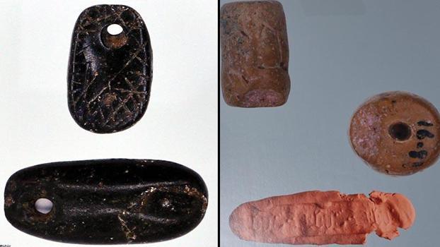Anadolu ve Mezopotamya'da kullanılan 24 adet antik mührün makro fotoÄŸraflarını sergilediler