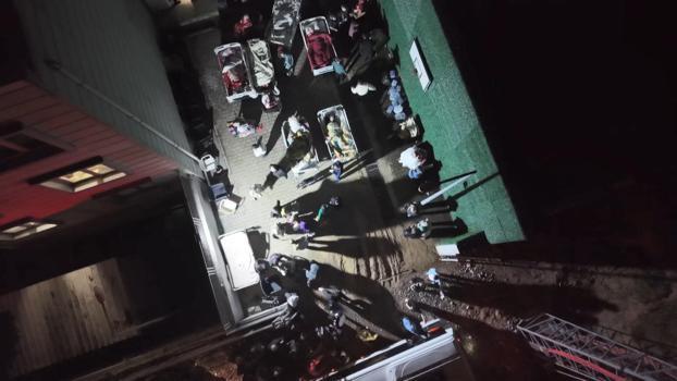 Düzce’de huzurevinde yangın (2) / Dron görüntüleriyle