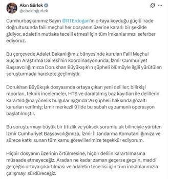 ‘Dorukhan Büyükışık' soruşturmasında İzmir merkezli operasyon: 26 kişiye gözaltı kararı