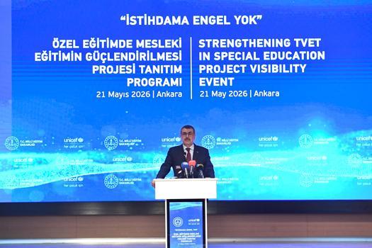 MEB'den 'Özel Eğitimde Mesleki Eğitimin Güçlendirilmesi Projesi'