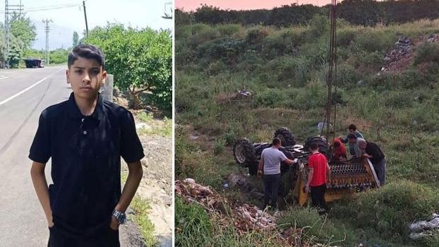 Devrilen traktörün altında yaşamını yitirdi