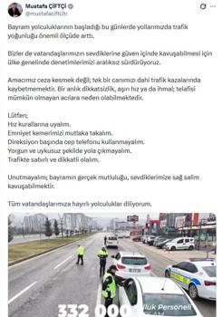 Bakan Çiftçi'den sürücülere uyarı: Kurallara uyalım