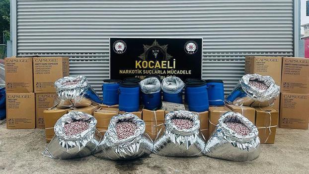40 milyon hap üretebilecek 1 ton uyuşturucu ham maddesi ele geçirildi