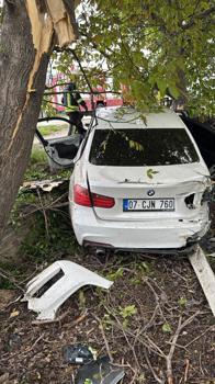 Şarampole düşen otomobilin sürücüsü yaralandı