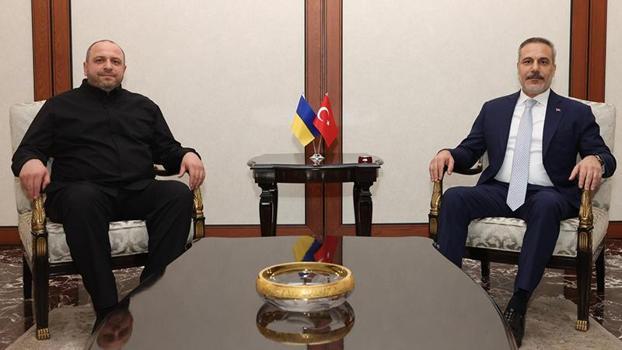 Bakan Fidan, Ukrayna Ulusal Güvenlik ve Savunma Konseyi Sekreteri Rustem Umerov ile görüştü