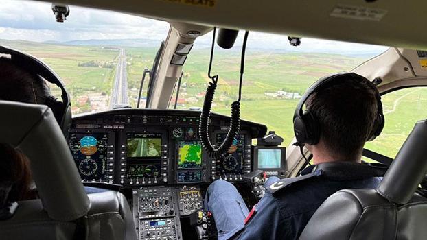 Ankara'da bayram öncesi helikopter destekli trafik denetimi