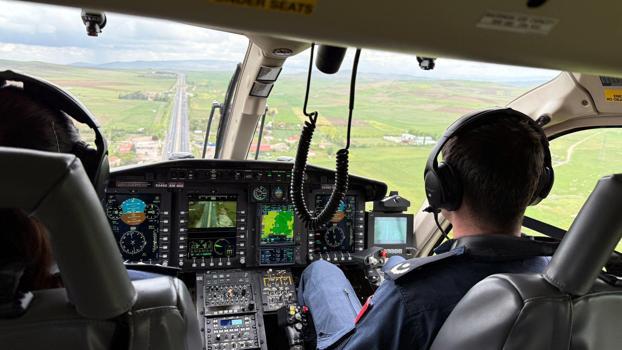 Ankara'da bayram öncesi helikopter destekli trafik denetimi