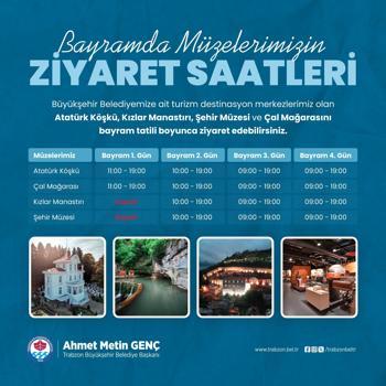 Büyükşehir'in turizm destinasyonları bayramda ziyarete açık