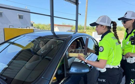 Tekirdağ'da polisten trafik denetimi