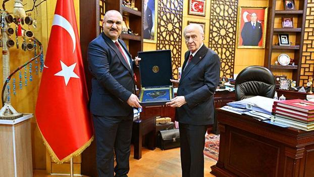 Bahçeli, Kerkük Valisi Muhammed Seman Ağa'yı kabul etti
