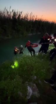 Sulama kanalına düşen genç, itfaiye görevlisinin kalp masajıyla hayata döndürüldü