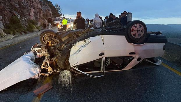 Muğla’da otomobil takla attı: 5 yaralı