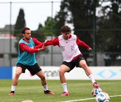 A Mili Futbol Takımı, iki günlük iznin ardından çalışmalara başladı