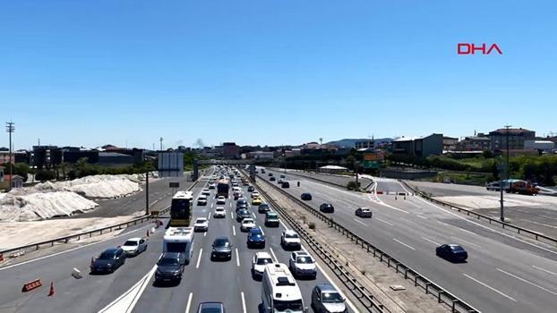 Bayramın son gününde Çamlıca gişelerinde dönüş yoğunluğu