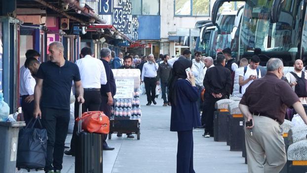 15 Temmuz Demokrasi Otogarı'nda bayram dönüşü yoğunluğu