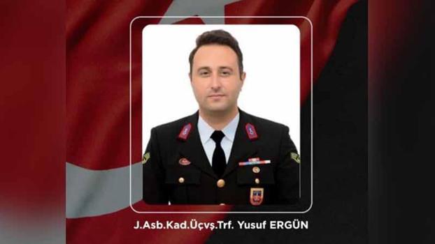 Otomobilin çarptığı Jandarma Astsubay Üstçavuş Ergün şehit oldu