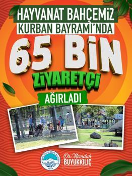 Kayseri Hayvanat Bahçesi’ni bayramda 65 bin kişi ziyaret etti
