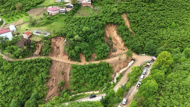 Giresun’da heyelan riski altındaki 33 ev tahliye edildi