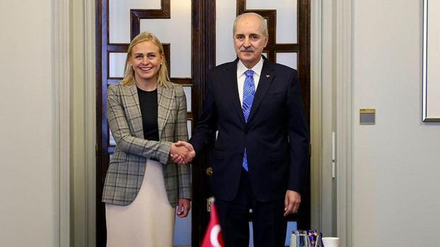 TBMM Başkanı Kurtulmuş, Helsinki'de Finlandiya Dışişleri Bakanı Valtonen’i kabul etti