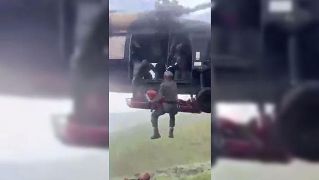 Dağda kalp krizi geçirdi; askeri helikopter ile kurtarıldı
