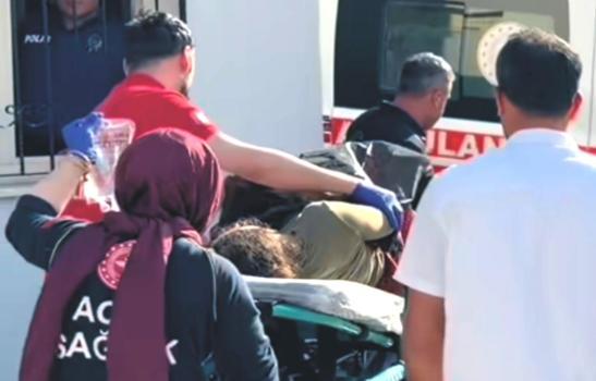 Ot biçme makinesine kolunu kaptıran kadın yaralandı