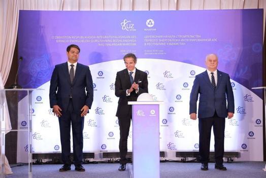 Özbekistan’ın Cizzak bölgesinde hayata geçirilen nükleer güç santralinin inşası başladı