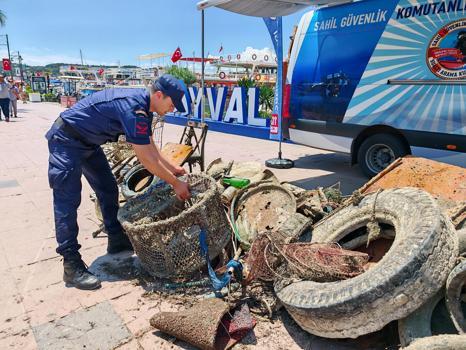 Balıkesir'de deniz temizliği