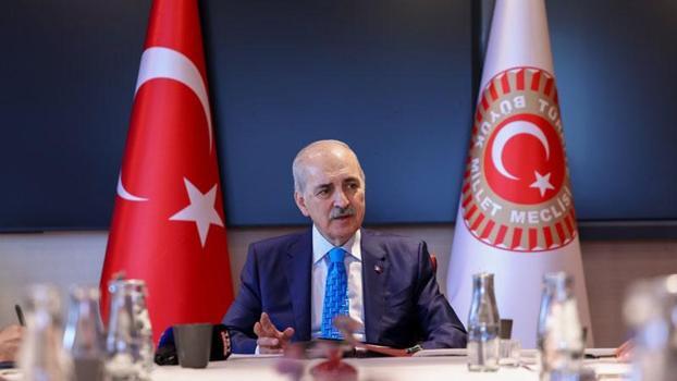 TBMM Başkanı Kurtulmuş, İsveç'te Süryani toplumu temsilcilerini kabul etti