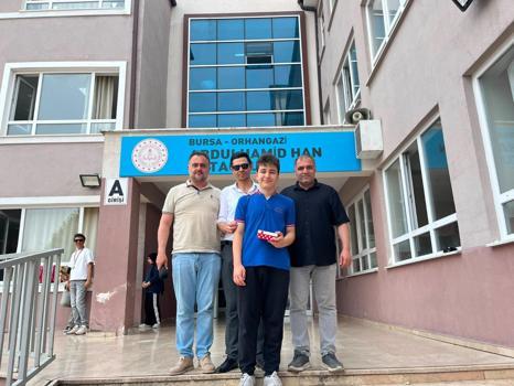 Bursalı öğrenci bursluluk sınavında Türkiye birincisi oldu