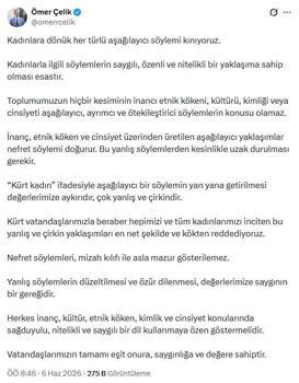 AK Parti’li Çelik: Kadınlara dönük her türlü aşağılayıcı söylemi kınıyoruz