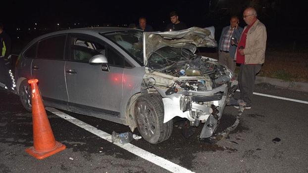 Kırıkkale’de otomobil, arıza yapan otomobile çarptı: 6 yaralı