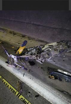 Tünelde otomobil ile motosiklet çarpıştı; 1 ölü, 2 yaralı