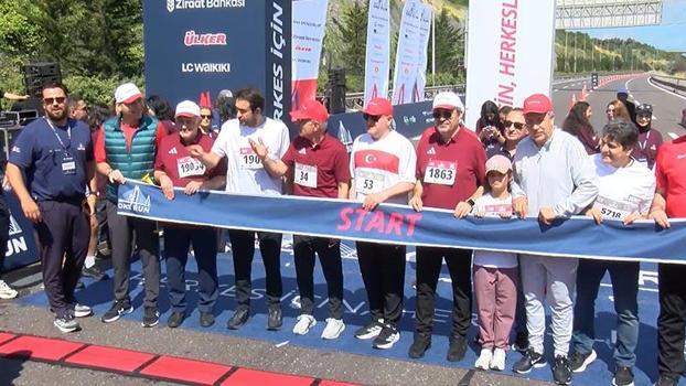 Bakan Uraloğlu ve Bakan Bak Yavuz Sultan Selim Köprüsü’nde düzenlenen 'One Run' koşusuna katıldı