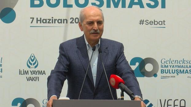 TBMM Başkanı Kurtulmuş: Bize düşen her alanda Türkiye'nin sözünü en güçlü noktaya çıkarabilmek