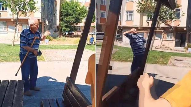 Sultangazi'de uçmasına yardım ettiği yavru karganın annesi saldırdı; başından yaralandı