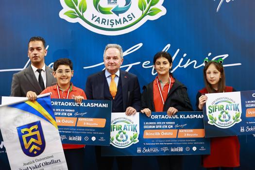 Sıfır Atık Yarışması’nda ödüller sahiplerini buldu