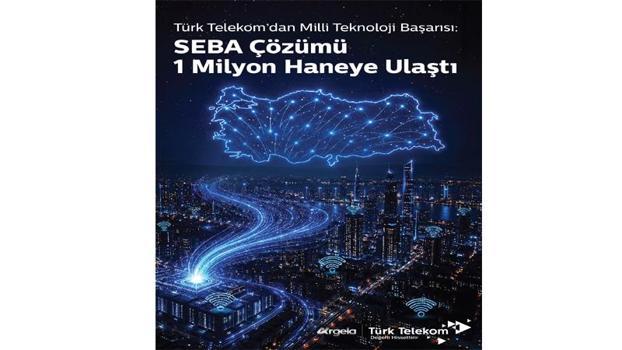 Türk Telekom: SEBA çözümü 1 milyon haneye ulaştı